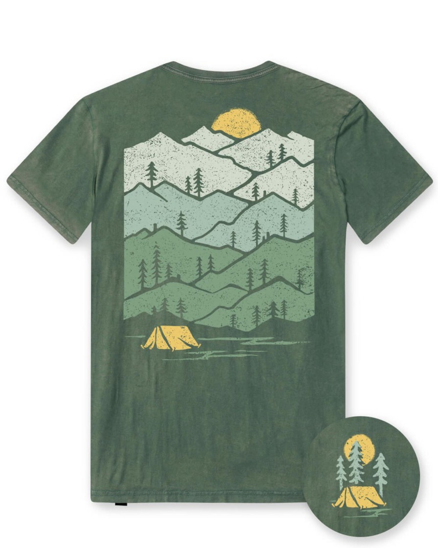 Tops INTO THE AM | Evergreen Vintage Tee Vintage Royal Pine