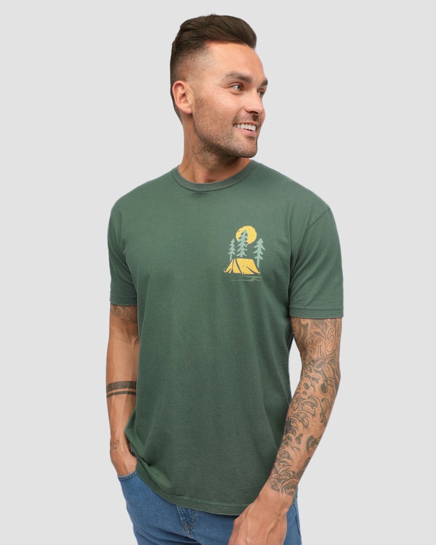 Tops INTO THE AM | Evergreen Vintage Tee Vintage Royal Pine