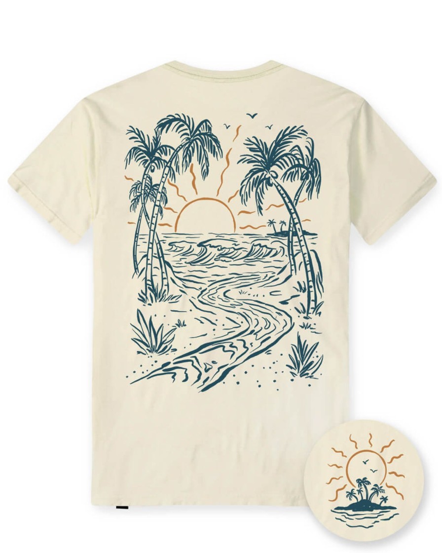 Tops INTO THE AM | Coastal Blend Vintage Tee Vintage Natural