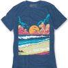 Tops INTO THE AM | Tangerine Tides Tee Cool Blue