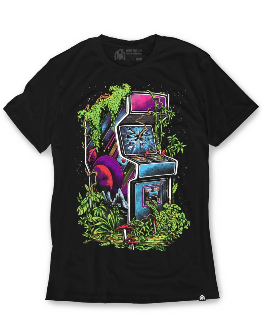 Tops INTO THE AM | Flora Invaders Tee Black