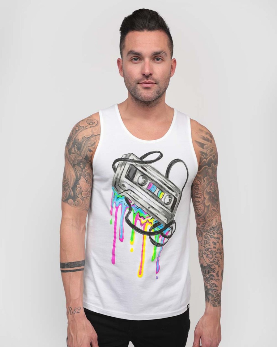 Tops INTO THE AM | Mixtape Tank White