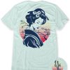 Tops INTO THE AM | Geisha Grace Tee Light Blue