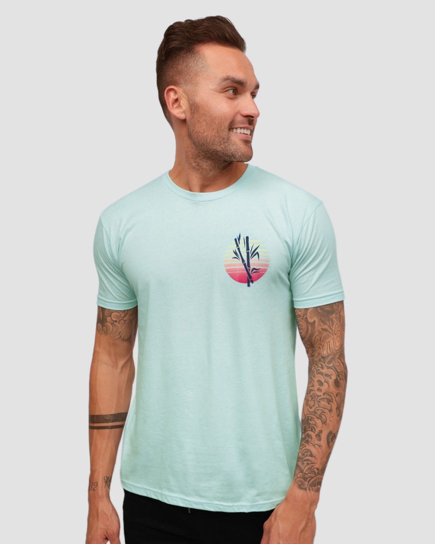 Tops INTO THE AM | Geisha Grace Tee Light Blue