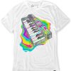 Tops INTO THE AM | Neon Beats Tee White