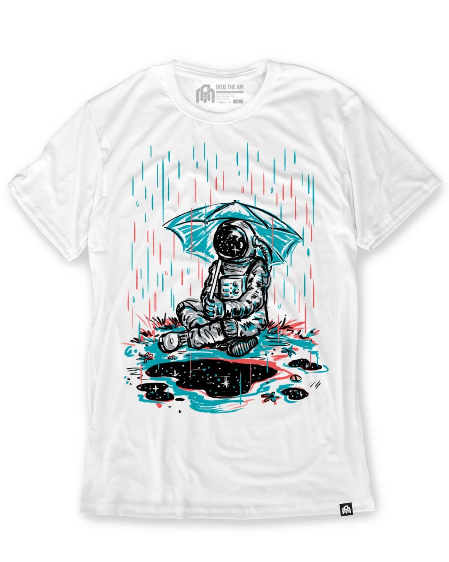 Tops INTO THE AM | Space Shower Tee White