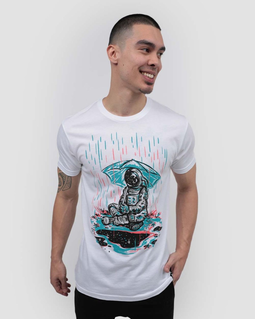 Tops INTO THE AM | Space Shower Tee White