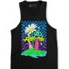 Tops INTO THE AM | Daisy Spores Tank Black