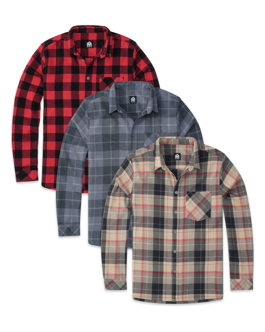 Tops INTO THE AM | Long Sleeve Flannel