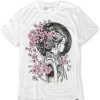 Tops INTO THE AM | Lunar Blossom Tee White