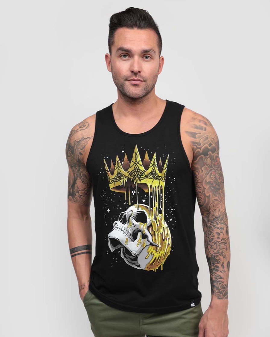 Tops INTO THE AM | Fallen King Tank Black