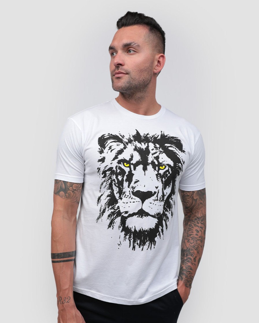 Tops INTO THE AM | Lion Vision Tee White