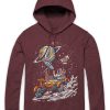 Outerwear INTO THE AM | Moon Buggy Hoodie Heather Maroon