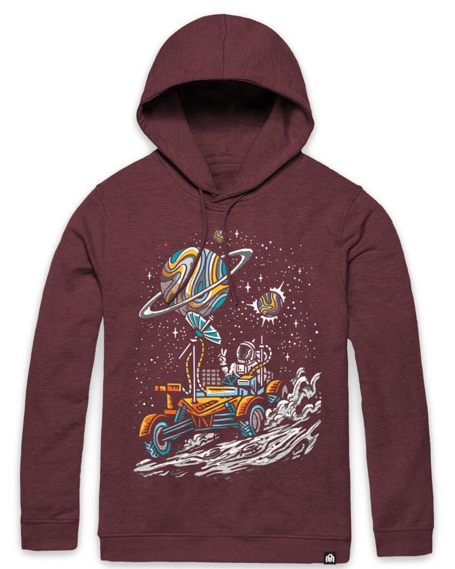 Outerwear INTO THE AM | Moon Buggy Hoodie Heather Maroon