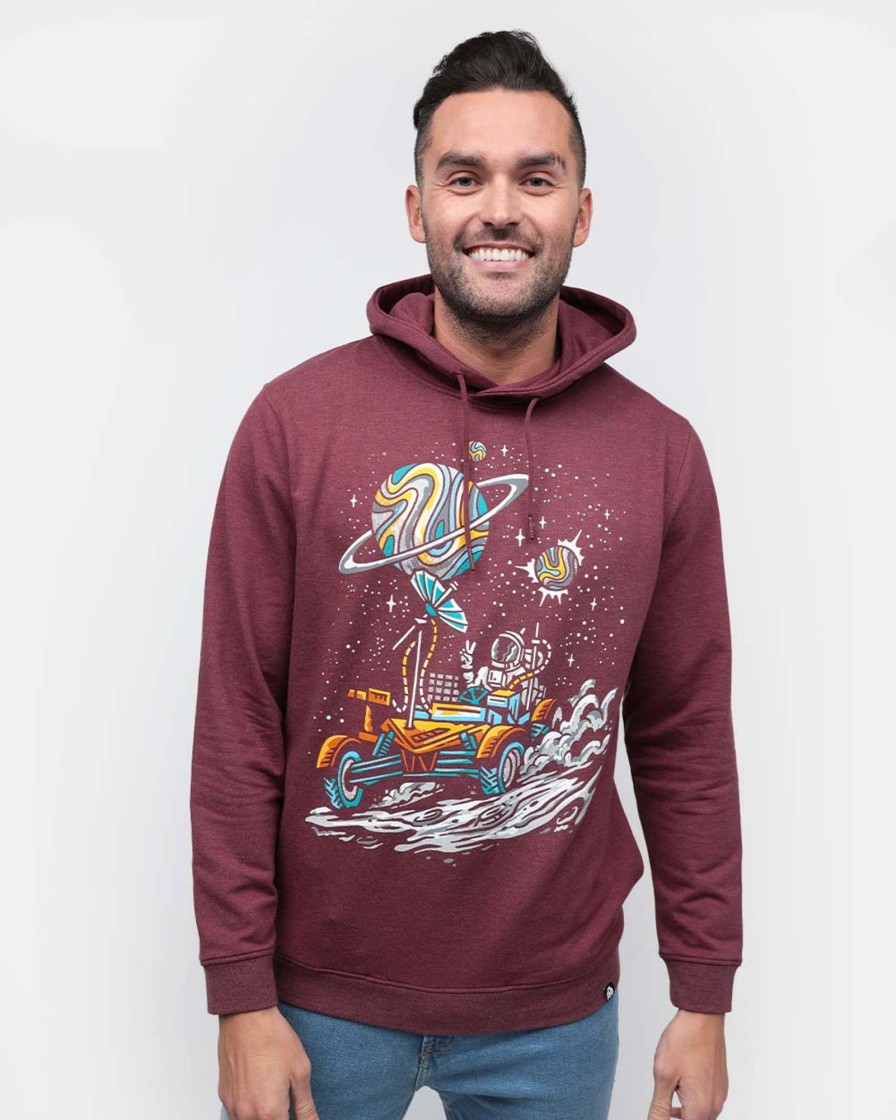 Outerwear INTO THE AM | Moon Buggy Hoodie Heather Maroon