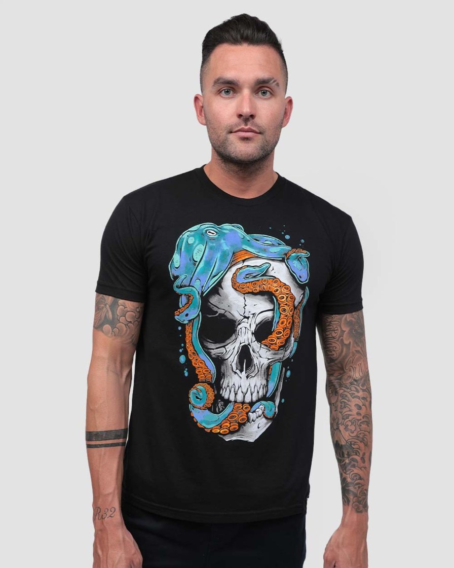 Tops INTO THE AM | Death Grip Tee Black