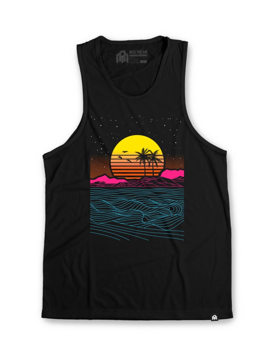 Tops INTO THE AM | Meta Beach Tank Black