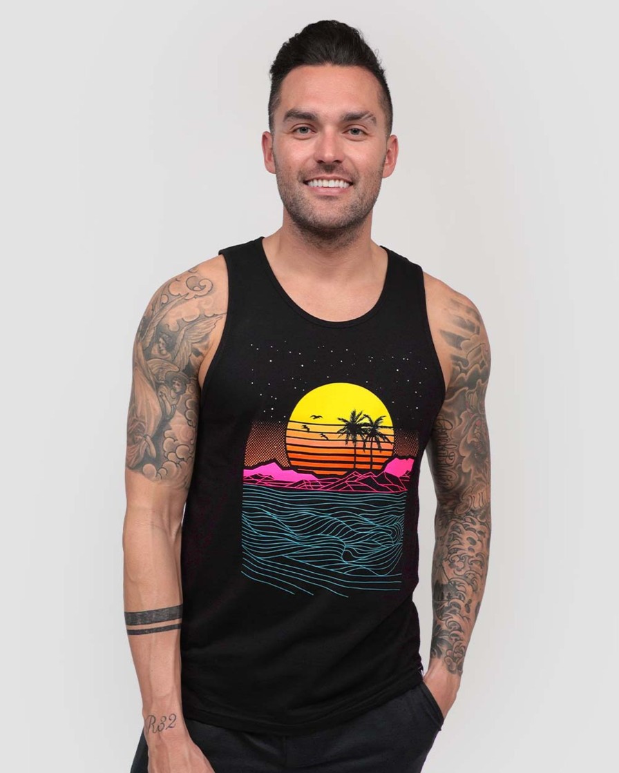 Tops INTO THE AM | Meta Beach Tank Black