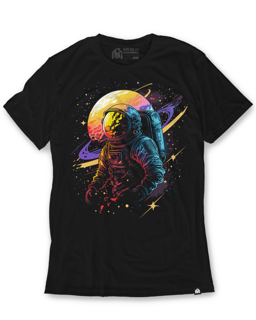 Tops INTO THE AM | Saturn Return Tee Black