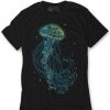 Tops INTO THE AM | Enchanted Waters Glow-In-The-Dark Tee Black