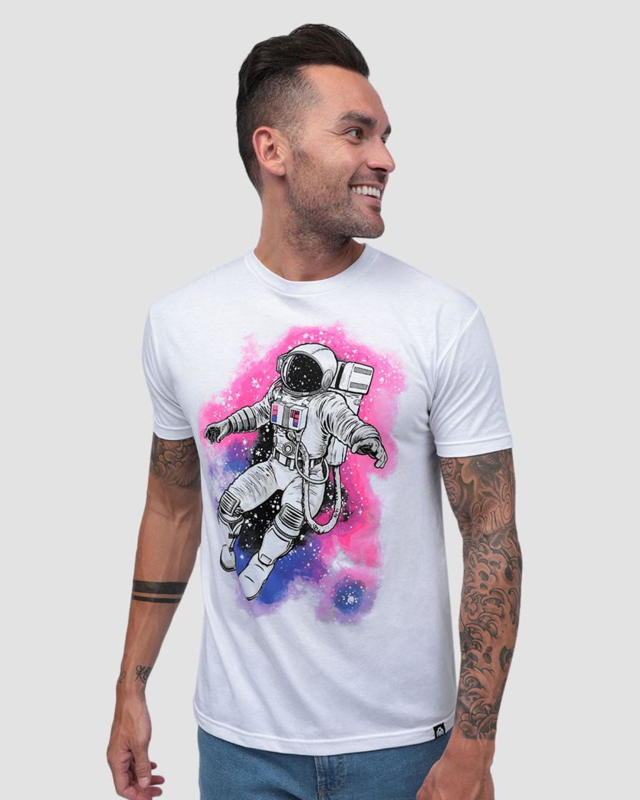 Tops INTO THE AM | Nebula Dreams Tee White