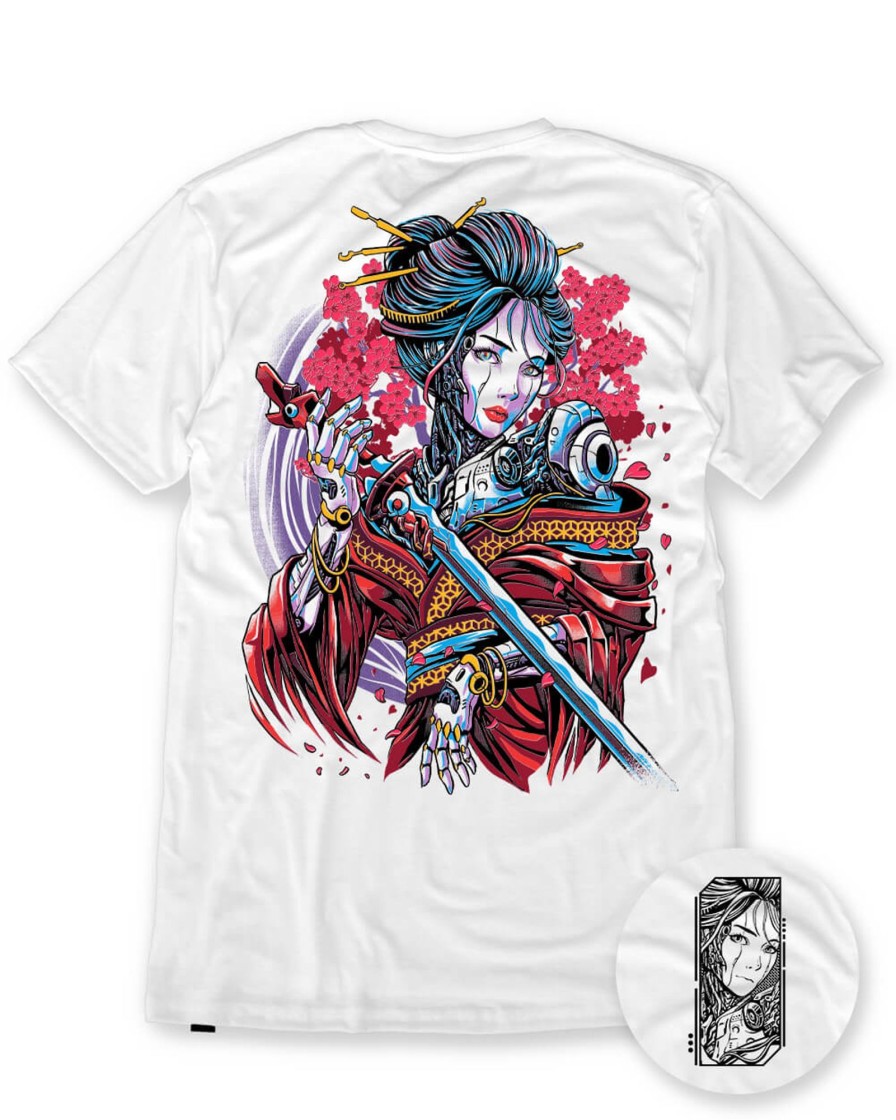 Tops INTO THE AM | Geisha Gears Tee White