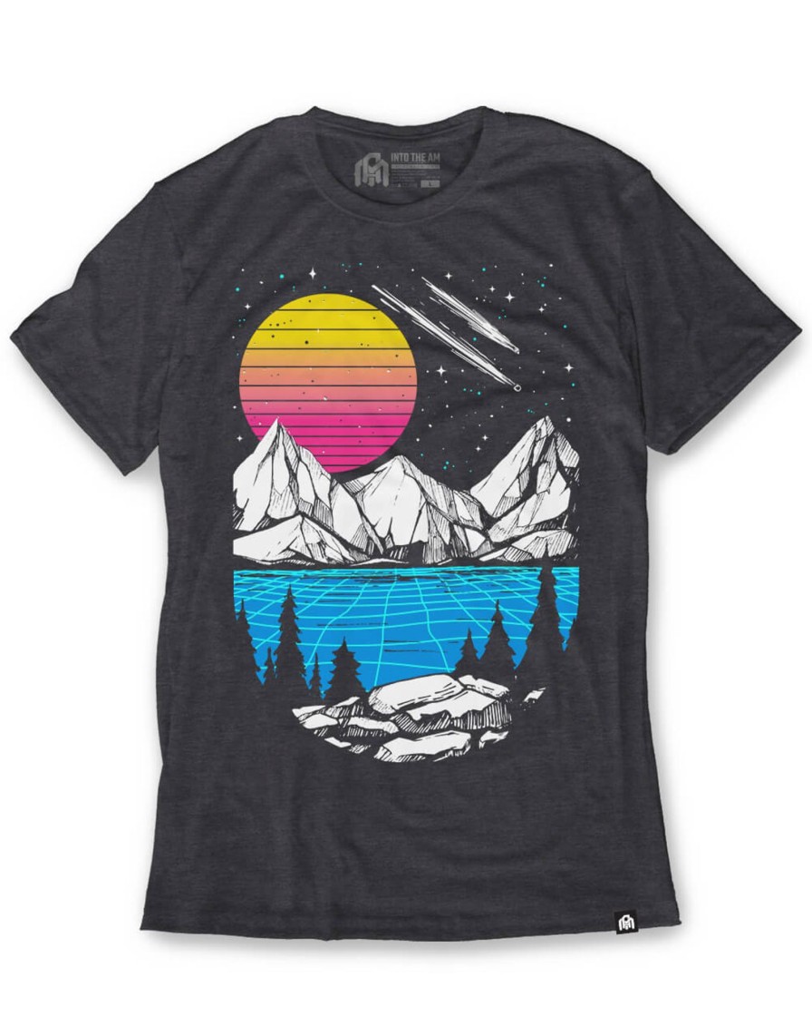 Tops INTO THE AM | Digital Dusk Tee Charcoal