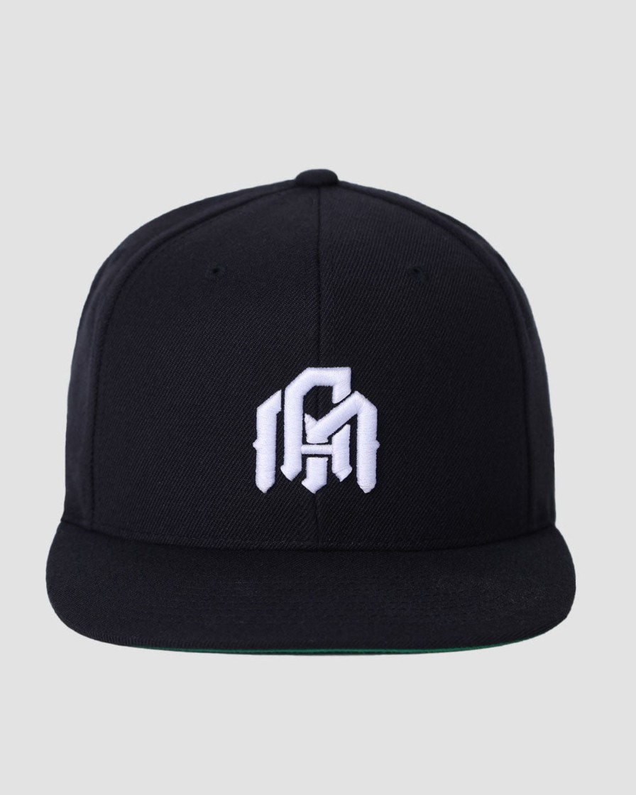 Accessories INTO THE AM | Basic Am Snapback Hat Black