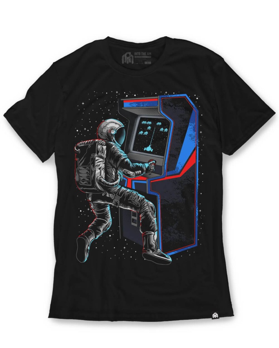 Tops INTO THE AM | Galactic Gamer Tee Black