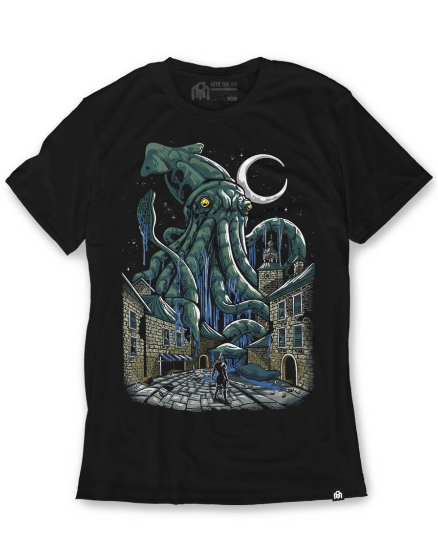 Tops INTO THE AM | Squid Night Tee Black