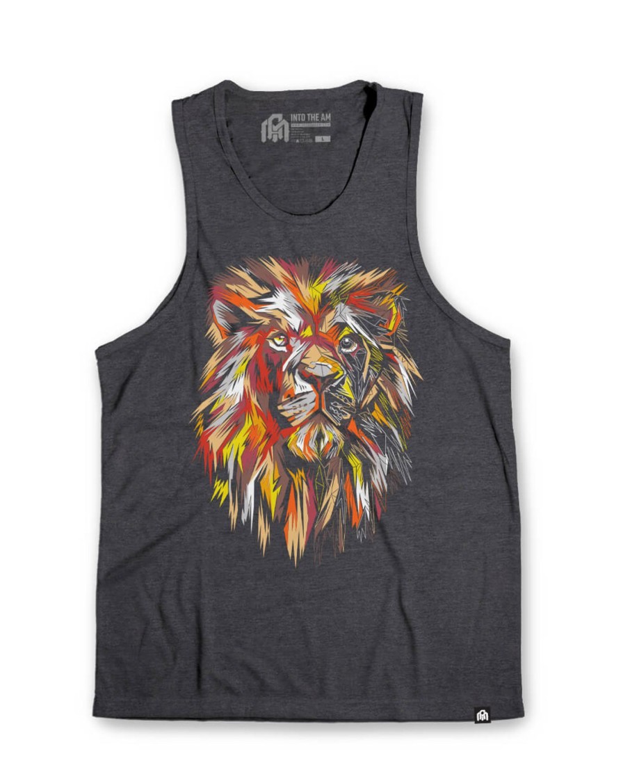 Tops INTO THE AM | Fractal Beast Tank Charcoal