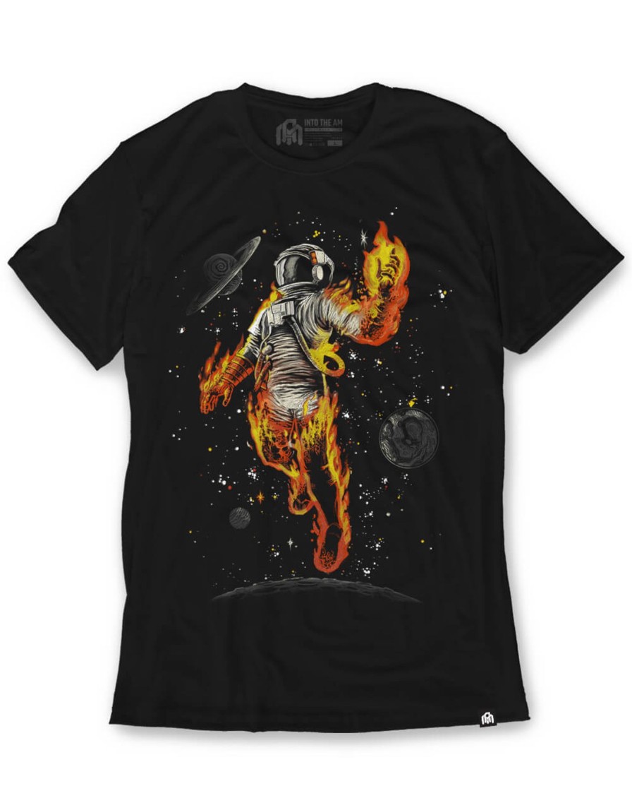 Tops INTO THE AM | Cosmic Inferno Tee Black