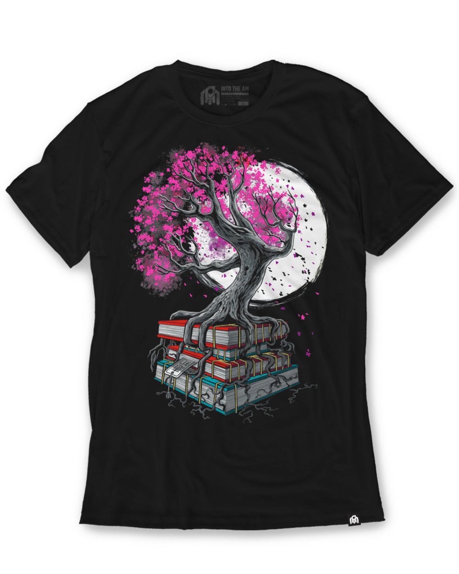 Tops INTO THE AM | Tree Of Knowledge Tee Black