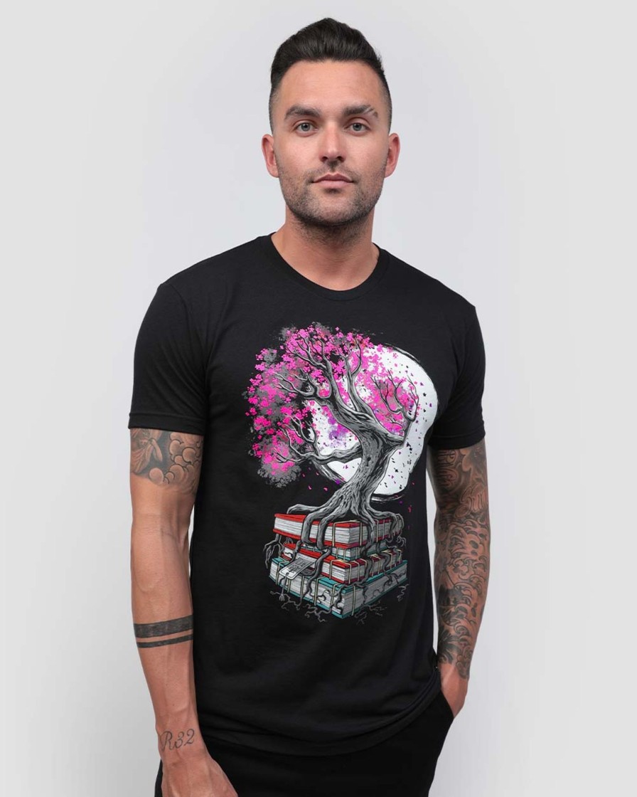 Tops INTO THE AM | Tree Of Knowledge Tee Black