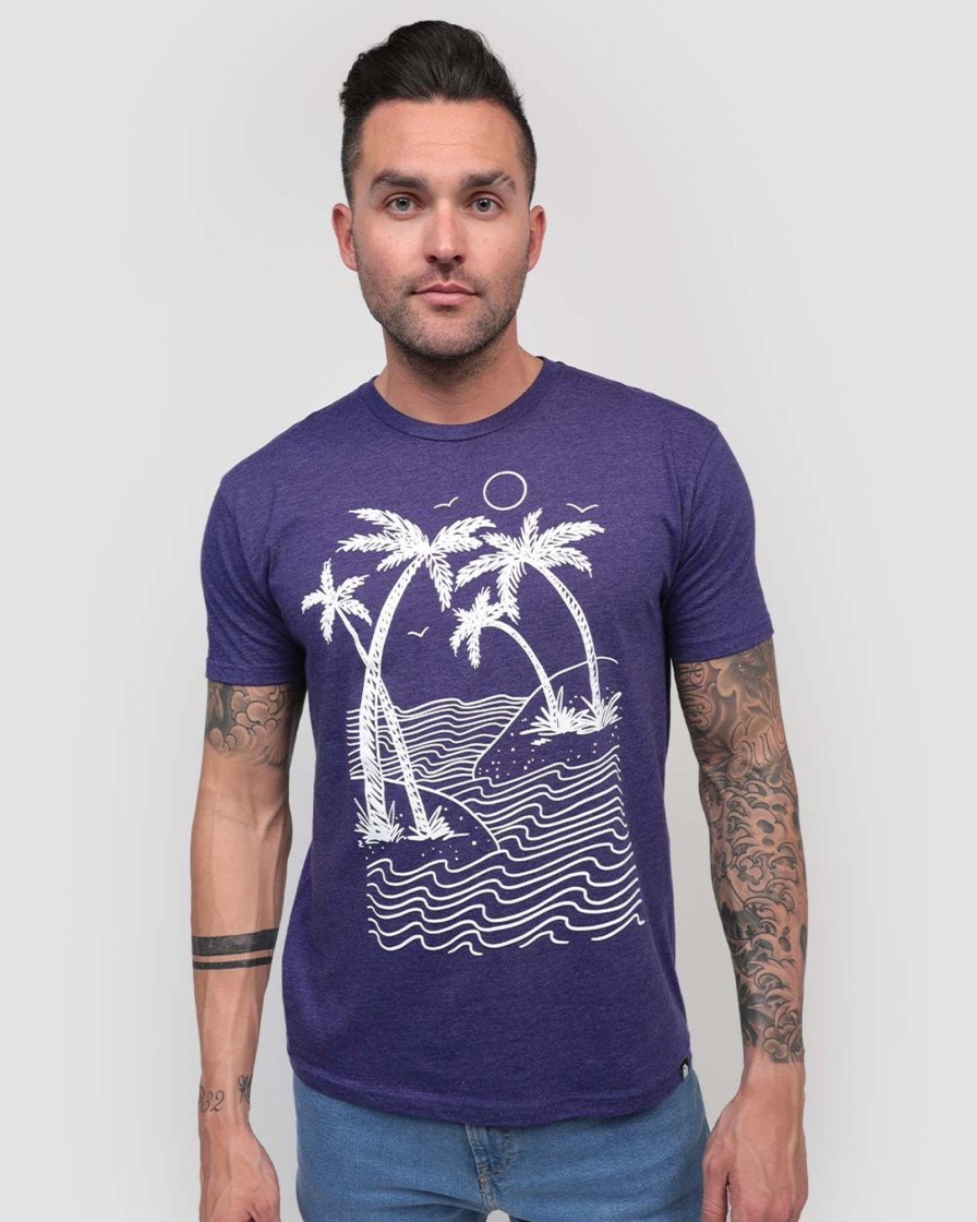 Tops INTO THE AM | Paradise Bay Tee Purple