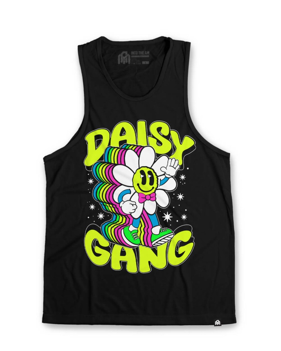 Tops INTO THE AM | Daisy Gang Tank Black