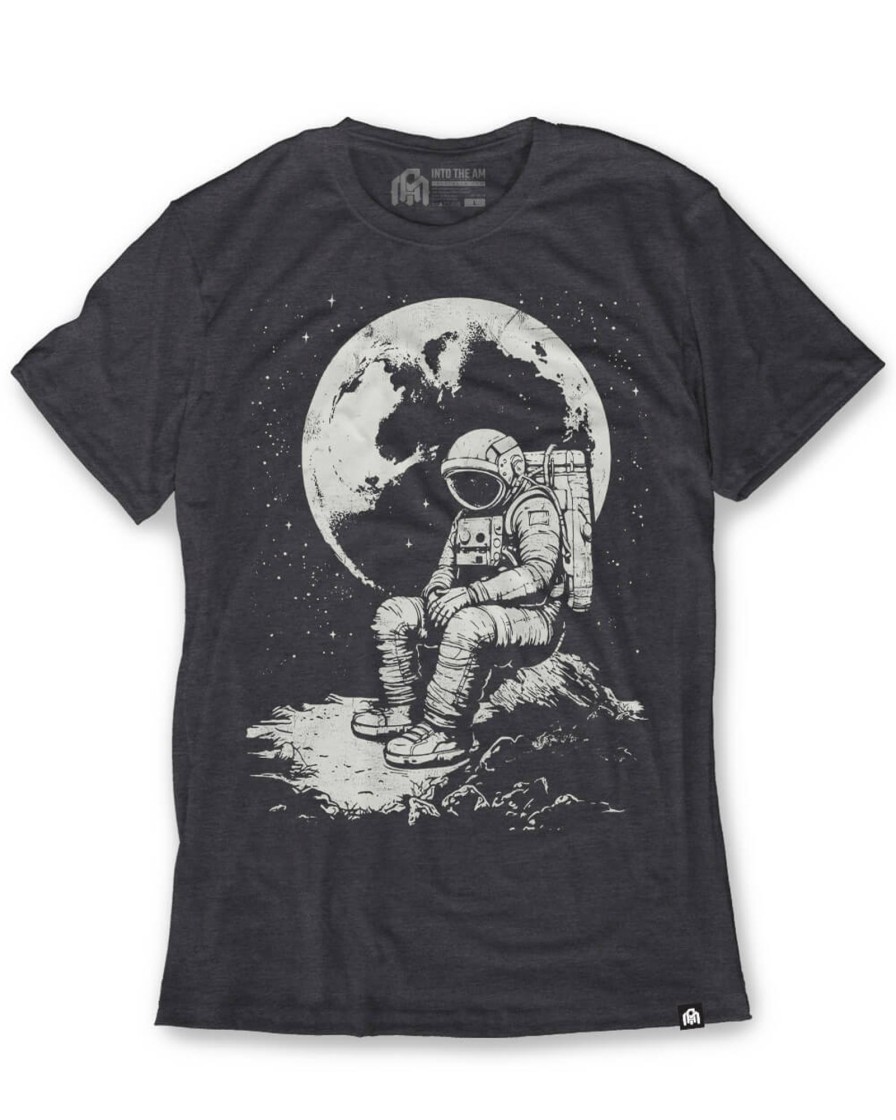 Tops INTO THE AM | Celestial Solitude Tee Charcoal