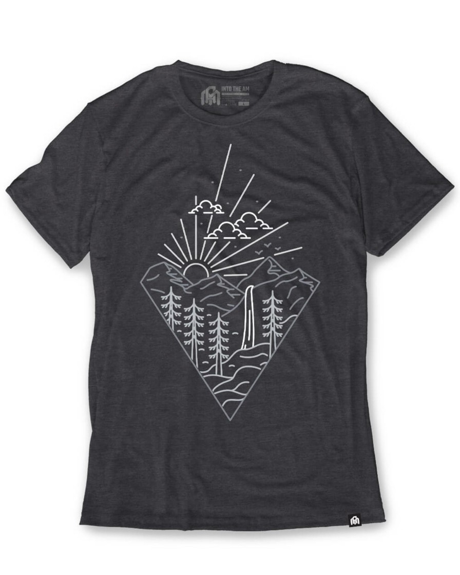 Tops INTO THE AM | Picturesque Tee Charcoal