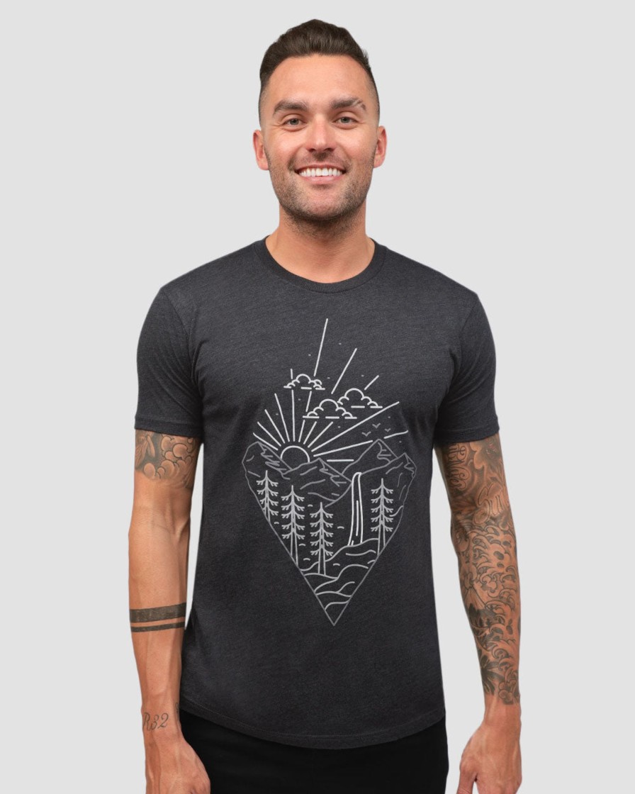 Tops INTO THE AM | Picturesque Tee Charcoal