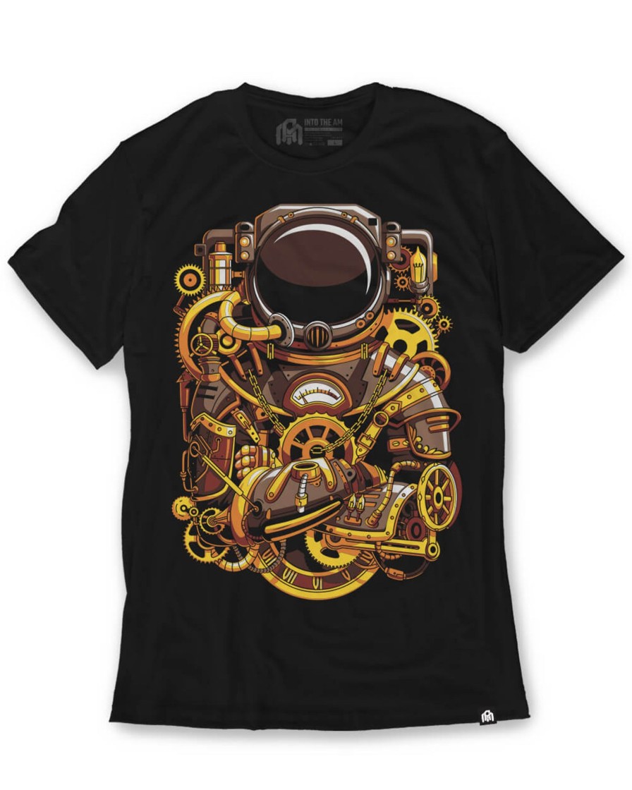 Tops INTO THE AM | Clockwork Astronaut Tee Black