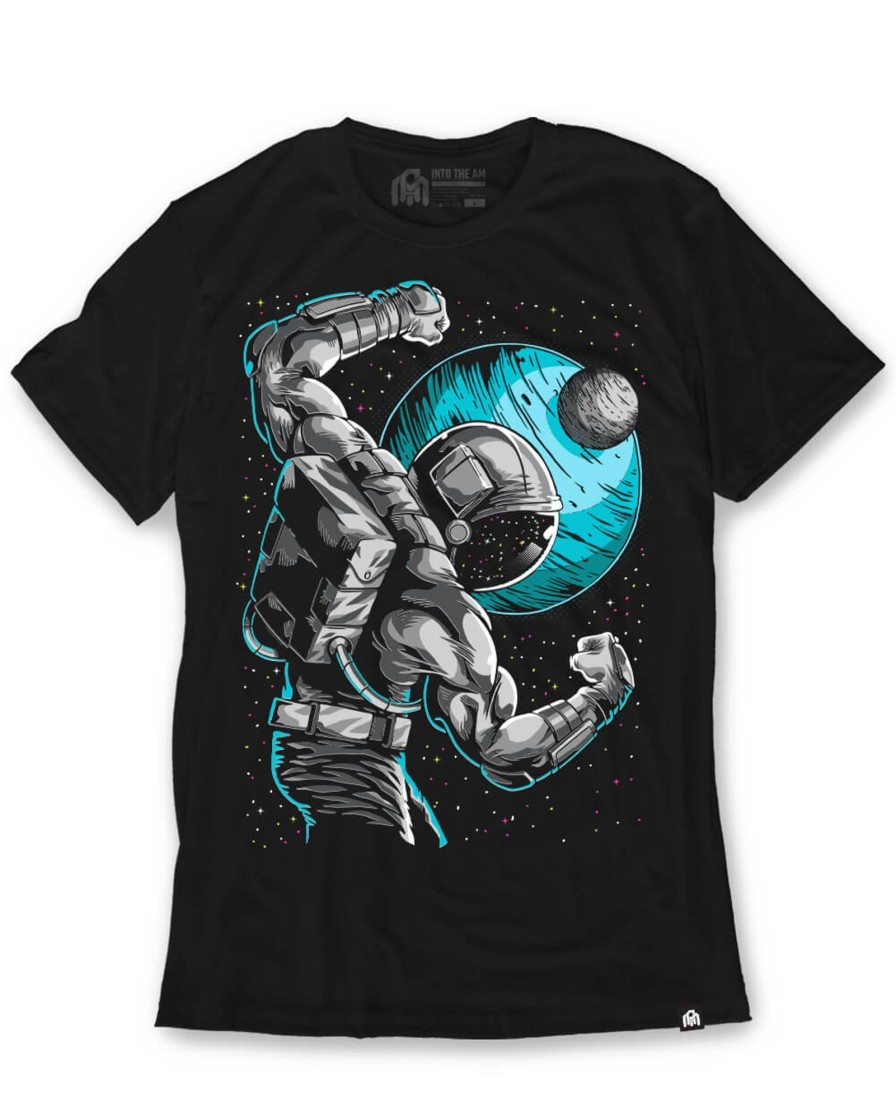 Tops INTO THE AM | Galactic Gains Tee Black