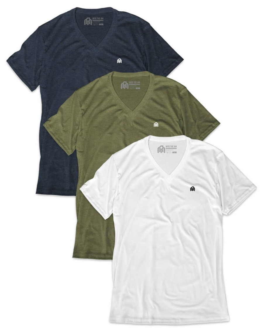 Tops INTO THE AM | V-Neck Tee - Branded