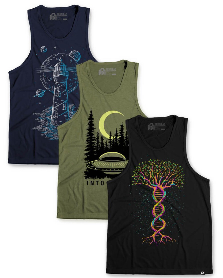 Tops INTO THE AM | Custom 3 Pack Graphic Tank